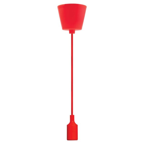 Kit de suspension pour lampe E14 Couleur Rouge