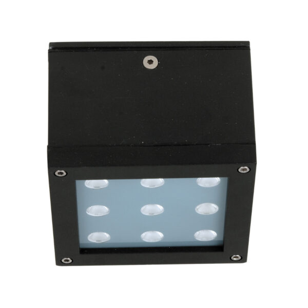 Plafonnier Murale Ext Led Jaune Carre 9W 230V Ip44