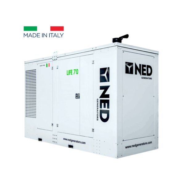 Groupe électrogène 60 KVA 70dB NED Generators Moteur FIAT, Alternateur Stamford, Série LIFE70