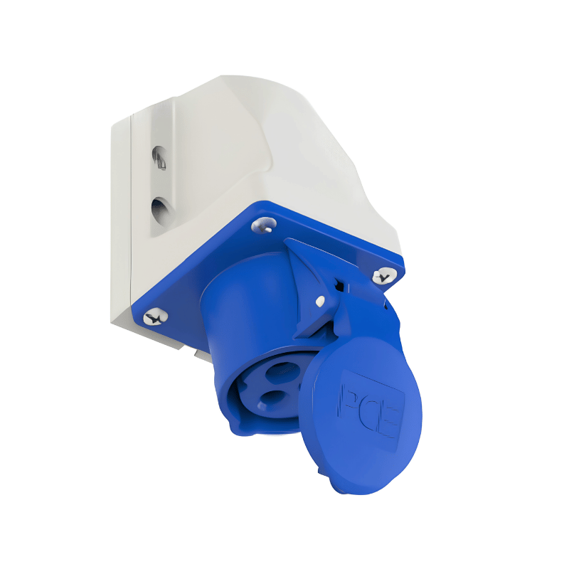Prise Industrielle en Saillie 2P+T 16 A 240 V 6h IP44/54