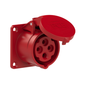Prise Industrielle Encastrée Droite 3P+T 16 A 380/400 V 6h IP54