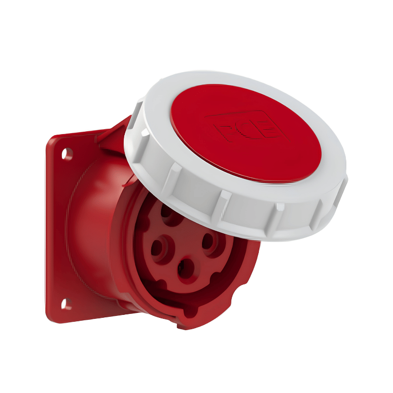 Prise Industrielle Encastrée Femelle 3P+N+T 16 A 400 V 6h IP67