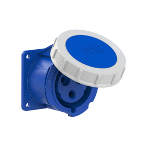 Prise Industrielle Encastrée Femelle 2P+T 32 A 380/400 V 6h IP67