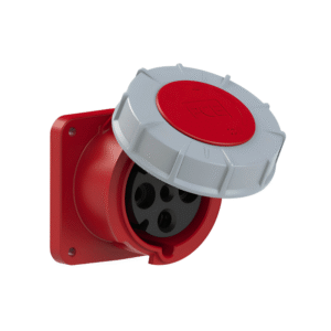 Prise Industrielle Encastrée Droite 3P+T 63 A 6h IP67
