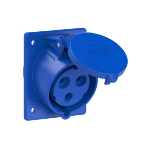Prise Industrielle Encastrée Inclinée 2P+T 32 A 230 V 6h IP44/54