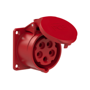 Prise Industrielle Encastrée Droite 3P+N+T 16 A 6h IP44/54
