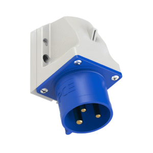 Socle Mâle Industriel en Saillie 2P+T 32 A 6h IP44/54
