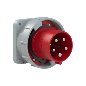 Socle Mâle Industriel Droit 3P+N+T 63 A 6h IP67