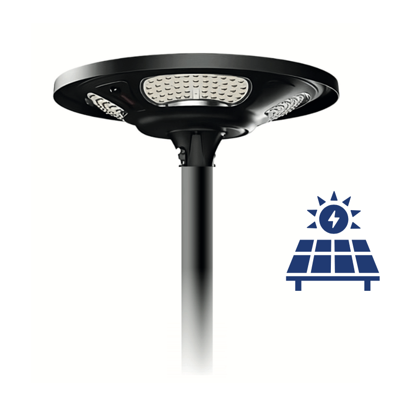 Luminaire Solaire LED Rond 25 W 3 CCT IP66 – Série Aster