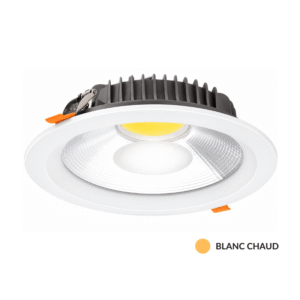 Spot LED Rond 10 W Blanc Chaud IP20 – Série Glansa